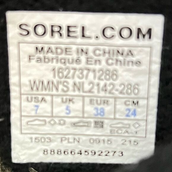 Sorel Womens Joan Of Arctic Suede Chevron Knit II Waterproof Boots Womens Size 7 - Picture 13 of 15